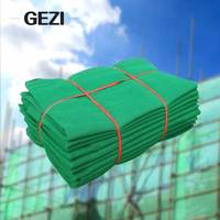 GEZI 50gsm Filet de sécurité en nylon plat blanc, vert, noir, pour clôtures, barricades, couvertures de chantier, filet noué en plastique tressé
