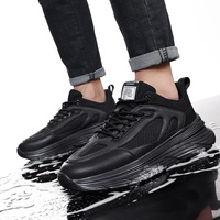 Chaussures de course antidérapantes à bout large pour hommes, baskets athlétiques respirantes en maille, tendance mode, semelle extérieure souple en EVA, conception à large empeigne