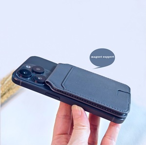 2024 personnalisé luxe nouveau populaire multi-fonction PU portefeuille en cuir porte-carte magnétique magnétique téléphone carte de crédit - Product Image 4