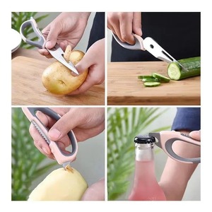7-in-1 <b>Multifunctional</b> Kitchen Scissors with Magnetic Holder Stainless Steel Food Scissors for Meat Fish Kitchen Food Scissors - Product Image 2