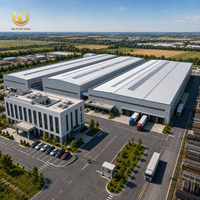 Edificio Industrial Moderno de Acero para Almacenes, Cumple con AISC, Paneles de PU de Múltiples Tramos, Centro Logístico de Almacenamiento de Carga, Taller