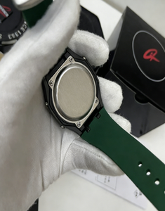 Reloj Cuadrado de Lujo, Estilo Deportivo y Ejecutivo, Movimiento de Cuarzo Vintage, Caja de Aleación, Correa de Silicona, Indicador de Día/Fecha, Elegante y Moderno - Product Image 2