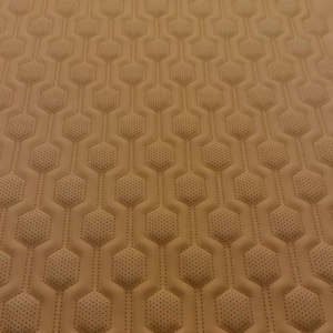Cuero Sintético Acolchado con Diseño de Diamantes y Corazones |   Patrón <span class=keywords><strong>en</strong></span> Relieve 3D para Alfombrillas de <span class=keywords><strong>Coche</strong></span>, Fundas de Asientos y Tapicería Decorativa - Product Image 2