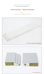 Panel Sándwich <span class=keywords><strong>de</strong></span> Lana <span class=keywords><strong>de</strong></span> Roca con Borde Sellado <span class=keywords><strong>de</strong></span> PU, Panel <span class=keywords><strong>de</strong></span> Techo y Pared Metálico Ignífugo con Aislamiento Térmico <span class=keywords><strong>para</strong></span> Almacenes, Fábricas y Edificios - Product Image 4