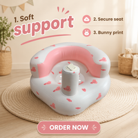 Canapé gonflable pour bébé PVC Safe Portable pour le bain Alimentation Voyage Multi Usage Siège pour bébé