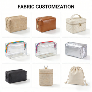 Tas Kosmetik Kanvas Logo Kustom dengan Ritsleting, Kantong Kuas, Tahan Air, Pouch Perjalanan, Gaya Fashion, Merk TQ, Model TQ-13 - Product Image 4