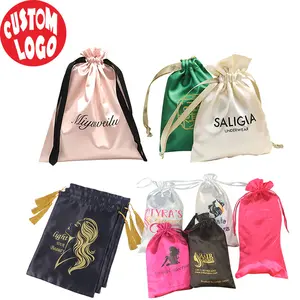 Custom Logo Printed Satin 2024 Hot selling bags satin dust bags for handbags