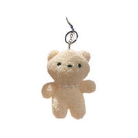 Collier de perles en gros Pendentif ours en peluche Mini décoration Poupées ours Animal en peluche Ours en peluche Porte-clés