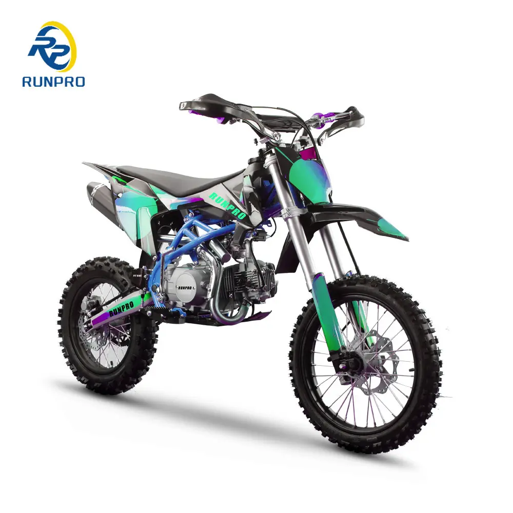 RunPro 125cc 4- Stroke yüksek hızlı kir bisiklet Off-road motosiklet marka yeni yarış spor Mini Moto çapraz 125cc arazi motosikleti CE ile
