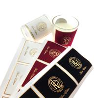 Bougie adhésive personnalisée pot de parfum étiquettes autocollant quotidien chimique autocollant velours autocollant