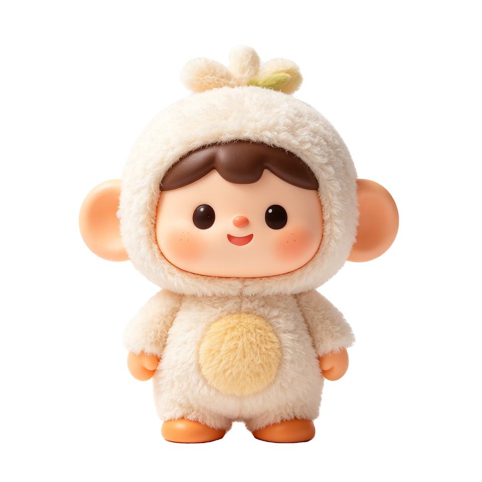 Shipping Cartoon Characters OEM ODM Custom Vinyl Face Plush Toy Fluffy Plush Body PVC Face Cartoon ...