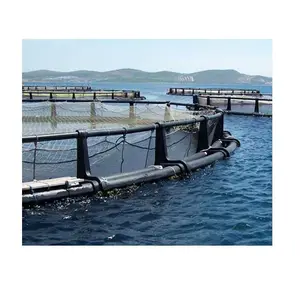 바다 HDPE 플로팅 케이지 문화 연어 물고기 농장