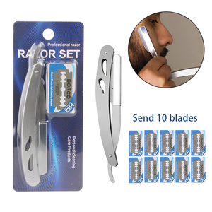 Vente en gros Outil de coupe pour <span class=keywords><strong>coiffeur</strong></span> professionnel Salon de coiffure Rasoir à sourcils double face Rasoir manuel - Product Image 6