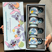 Mug en céramique Disney avec poignée, dessin animé et boîte cadeau, tasse à café et à lait pour cadeau et bureau