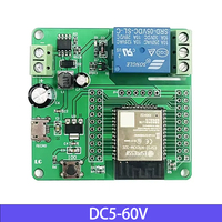 Modul Relay Saluran Tunggal WIFI Bt BLE Bertenaga AC / DC, Papan Pengembangan ESP32-C3/ESP-C3-12F