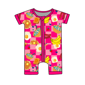 Nuevos Productos de Ropa de Bambú al por Mayor, Pantalones Cortos de Bambú Personalizados para Bebés, Pijama de Bambú de Verano con Cierre Bidireccional para Unisex - Product Image 1