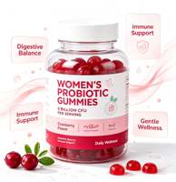 Gummies à Marque Blanche OEM Probiotiques pour Femmes 5 Milliards de UFC avec Fibres Prébiotiques pour le Soutien Vaginal, Digestif et Immunitaire