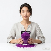 Poudre de colorant violet à haute concentration pour la teinture des vêtements, matière première pour la coloration textile