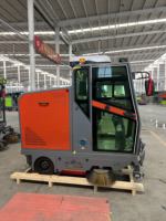 Nouvelle Balayeuse Électrique Autoportée Premium, Largeur de Nettoyage 2050mm, Machine de Nettoyage de Sols Industrielle à Aspiration 48V 2400W pour Aéroports et Usines