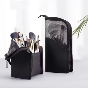 Transparent <b>Makeup</b> Case Women's Cosmetic Bag with Zipper <b>Brush</b> <b>Holder</b> Storage <b>Makeup</b> Bag - Product Image 4
