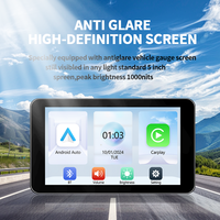 Meilleur prix IP67 5 pouces étanche HD écran d'affichage GPS Navigation sans fil Android Auto Portable moto Carplay