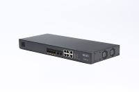 HiOSO HA7304V-ADC Tanpa Modul PON 4PON EPON OLT Tipe Rak 1U 2 Port SFP 1000M 4 Port Uplink LAN 1000M 1AC+1DC