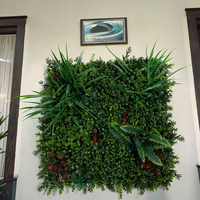 Haie d'herbe artificielle pour jardin intérieur extérieur, décoration de toile de fond de mur de plantes de mariage, aménagement paysager de feuilles vertes