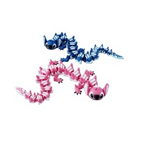 Figurine de dragon en verre imprimée en 3D, petite et mignonne, Shilong, décoration de bureau, cadeau créatif, simulation portable transfrontalière