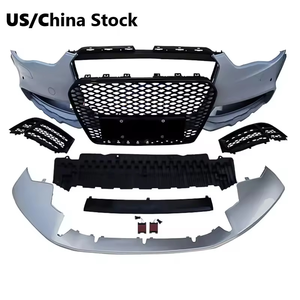 Car 2012-2016 RS5 Style Carrosserie Kits <span class=keywords><strong>A5</strong></span> S5 Pare-chocs avant avec grille en nid d'abeille noire pour <span class=keywords><strong>Audi</strong></span> <span class=keywords><strong>A5</strong></span> S5 B8.5 2012 2013 2014 2015 2016 - Product Image 2
