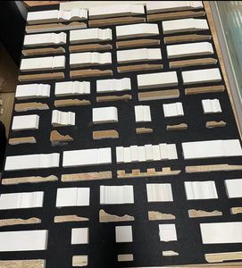 <span class=keywords><strong>Plinthes</strong></span> murales décoratives <span class=keywords><strong>en</strong></span> <span class=keywords><strong>bois</strong></span> massif MDF de conception française moderne, installation facile, résistantes à l'humidité et durables - Product Image 1