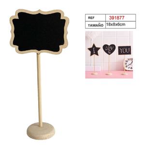 Tableau en Bois 18x8x6cm Support Décoratif pour Fêtes - Product Image 1