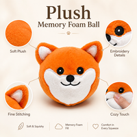 Jouets de football en peluche douce gonflable silencieuse personnalisée pour bébé et tout-petit, animaux, renard, ballon, pour enfant de 3 à 5 ans, garçon, fille, cadeau de premier anniversaire