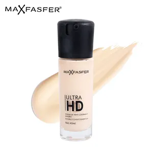 Professional Light Beige HD Concealer Liquid Foundation With High And Natural Coverage For Dark Skin