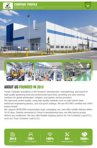 Dent profilée Râteau à griffes en acier inoxydable à 5 dents 26cm Manche en bois court Espacement uniforme pour un ratissage efficace - Product Image 6