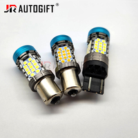 Ampoule LED Canbus 30W pour voiture, clignotant, feux de recul, feux de freinage, rouge, 1156 7440 7443 T20 BA15S P21W 3030 52SMD 12V, ventilateur de refroidissement