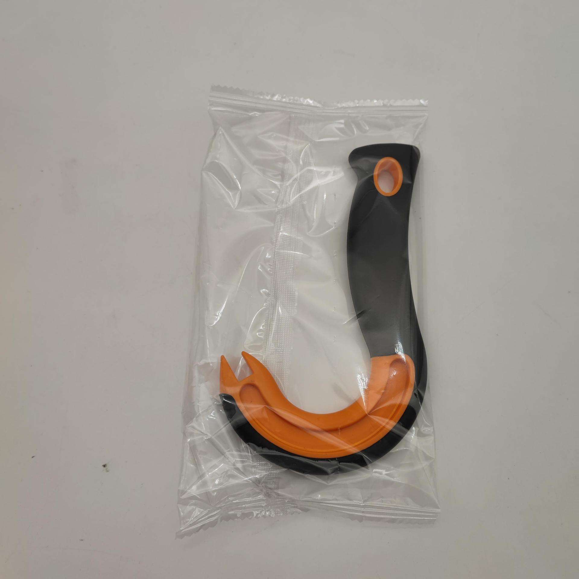 Emballage d'opp noir + orange