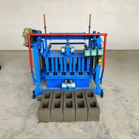 Machine à fabriquer des briques mobile légère et compacte, machine à blocs pratique pour la rénovation de cour, machine à blocs mobile