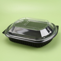 Boîte à viande rectangulaire en PP de qualité alimentaire durable pour le stockage et le transport, emballage alimentaire commercial