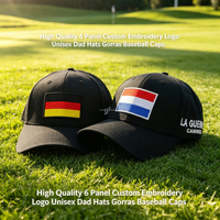 Nouvelle conception, casquette de baseball unisexe à 6 panneaux en coton respirant avec logo brodé personnalisé, casquettes de papa pour le golf