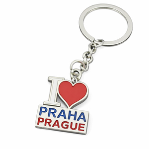 Llaveros de Aleación de Zinc Personalizados con Diseño de <span class=keywords><strong>Praga</strong></span>, Souvenir Checo, con Logotipo Personalizado, Foto Personalizada, Resistentes al Agua y Ligeros - Product Image 3