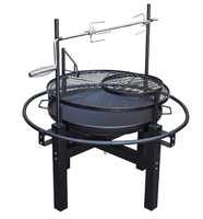 Grill multifonction réglable avec four à poulet rôti et four à grillades rotatif pour jardin familial en extérieur