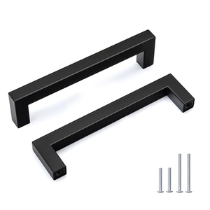 Sunshibe <span class=keywords><strong>SCP</strong></span>-<span class=keywords><strong>001</strong></span> OEM/Personalizado Tirador de Puerta Cuadrado Moderno de 8 Pulgadas de Acero Inoxidable 304, Níquel Satinado, Tubo Sólido/Hueco, 2 Años de Garantía - Product Image 1