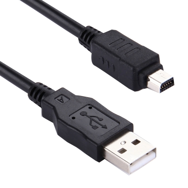 New Camera Accessories Digital Camera Cable USB Charging Data Cable for Olympus, Length: 1.5m