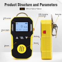 Detector de Gas Sulfuro de Hidrógeno (H2S) Portátil Bosean, Certificado ATEX, Monitor de H2S de Alta Precisión para Petróleo y Gas