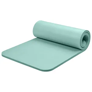 Grosir matras Yoga olahraga antiselip ekstra tebal 1 inci mewah kualitas tinggi dengan Logo untuk olahraga Pilates Gym dan lantai