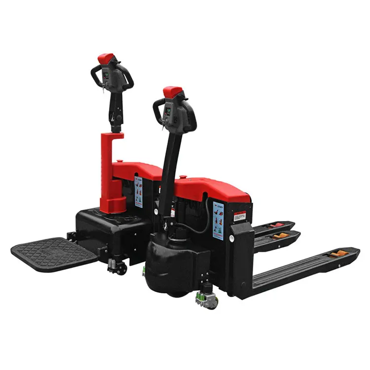 2000mm series electric hydraulic pallet jack truck with lithium battery