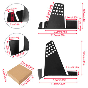 Barrière d'eau Niu Hood ABS noire 11,5 cm x 10,5 cm résistante aux rayures pour grille de drainage avant de voiture Niu - Product Image 1