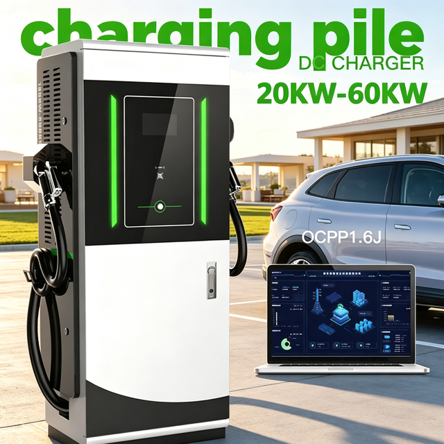 EV Car Charger CCS2 Dual Port DC Fast Charging Pile for Fleet Charging