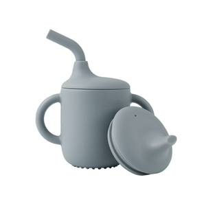 2024 tazas <span class=keywords><strong>de</strong></span> silicona para alimentación <span class=keywords><strong>de</strong></span> bebés <span class=keywords><strong>de</strong></span> grado alimenticio caliente, taza <span class=keywords><strong>de</strong></span> aperitivos para niños pequeños con tapas y pajitas, taza para beber agua para bebés - Product Image 5