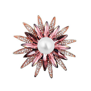 Shinning Dandelion Hollowed Flower Alloy Brooch for Women-Gift Party & Wedding Occasions - Product Image 1